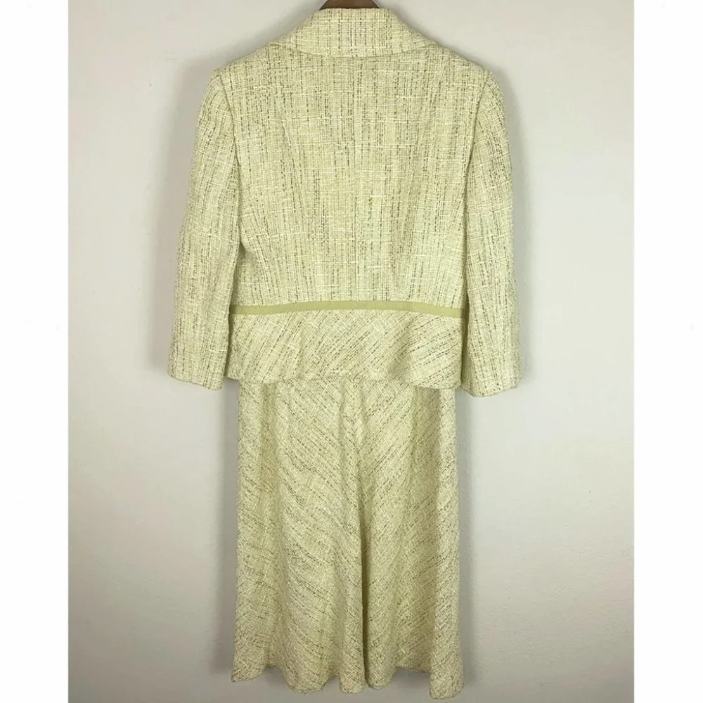 Ann Taylor Boucle Tweed Blazer Dress 2-Piece Suit - Picture 3 of 14